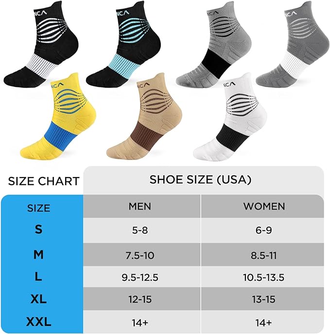 NEENCA Medical Compression Socks for Women & Men Circulation—2 Pairs, Ankle Compression Stockings for Pain Relief, Plantar Fasciitis, Swelling, Running, Nurses, Travel, Pregnancy, Flying. 20-30 mmHg