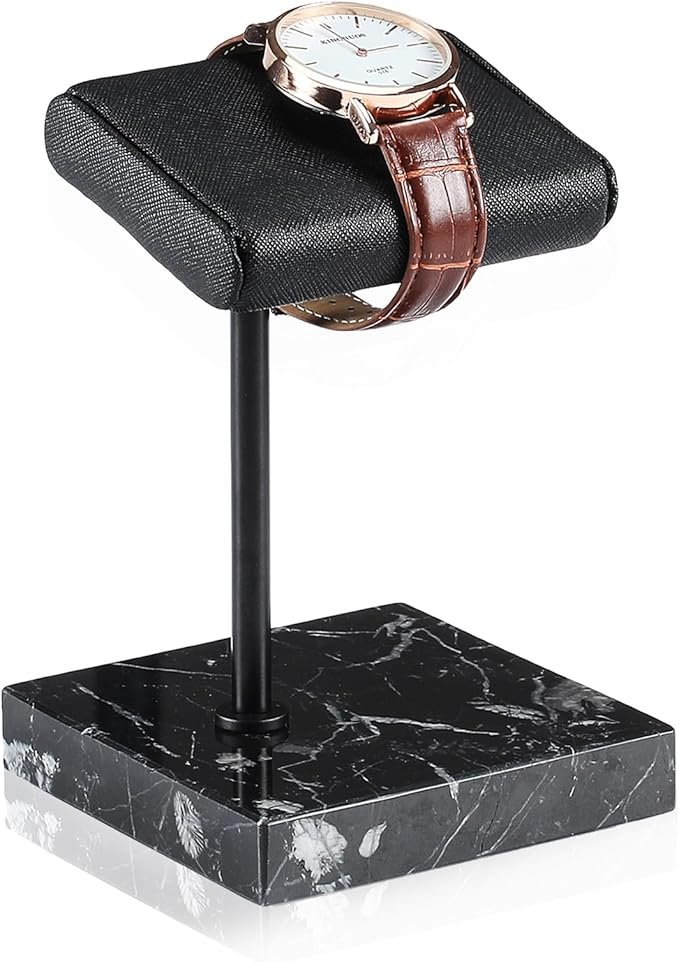 LYS&LYX Watch stand watch display stand watch holder watch Handcrafted watch holder (1black)
