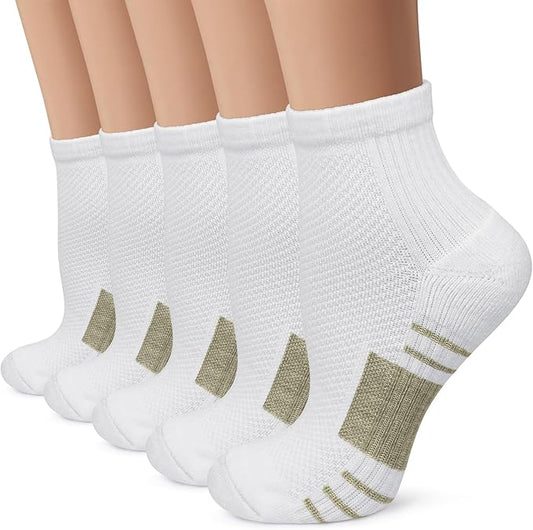 Iseasoo Copper Compression Socks for Men & Women – Plantar Fasciitis Relief, Ankle Support & Circulation – Running & Recovery