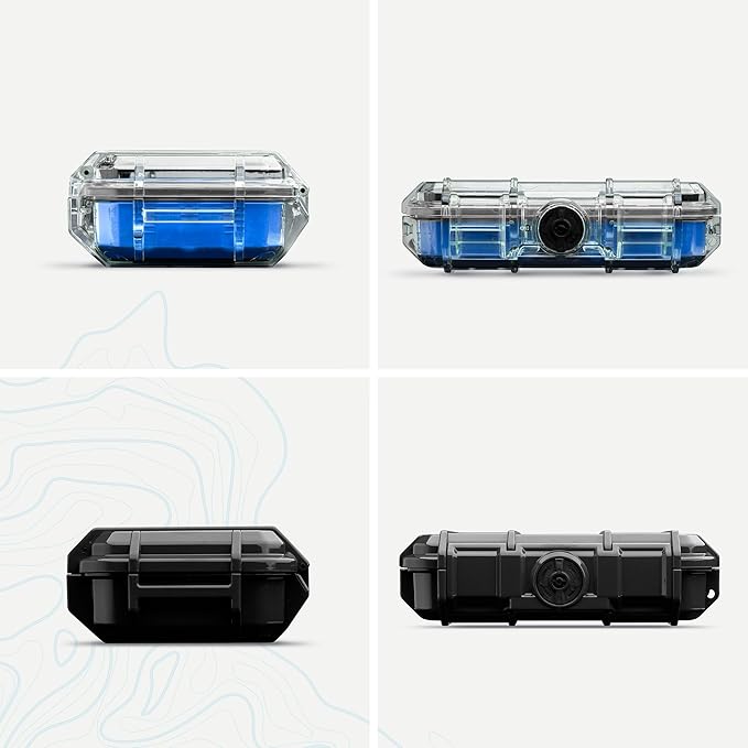 Evergreen ToughBox - Protective Case for GoPro | Compatible with GoPro Hero 9, 10, 11, 12 | Waterproof, Shockproof, Dustproof | Pre-Cut Battery Insert, Max Lens Mod, Bonus SD Card Holder (Clear)