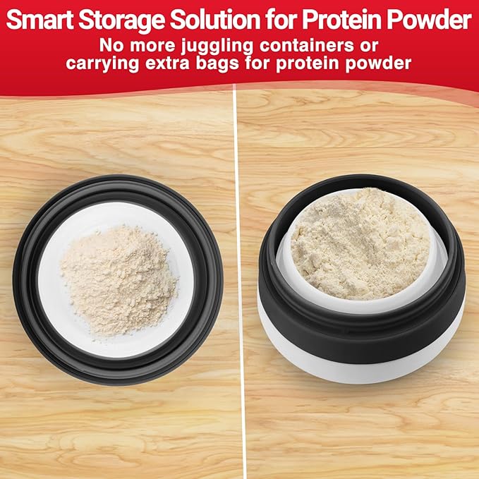 Protein Shaker Bottle Collapsible - Food-Grade, Leakproof Lid 600mL/20oz Shaker - Reusable Silicone Shaker Cups for Protein Shakes for Gym-goers & Travelers