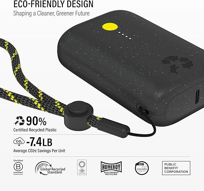 Nimble Champ Portable Charger, 10,000mAh Power Bank Fast Charging, 20W Dual USB-C Battery Pack with Cable, Travel Essential Power Bank for iPhone Laptops Galaxy Tablet Pixel iPad Macbook Kindle Airpod