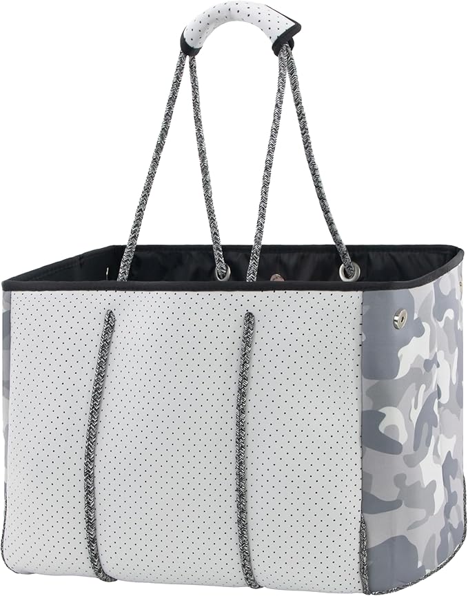 QOGiR Neoprene Multipurpose Beach Bag Tote with Inner Zipper Pocket … … … …
