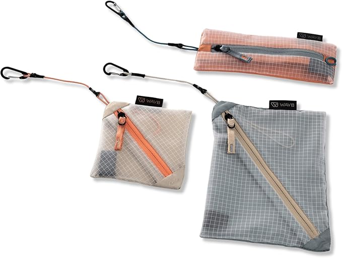 WAYB Essentials Accessories - Set of 3 | Secure Your Essentials | Sized Backpacks & Pico Carry Bag | Durable & Safe