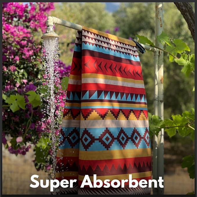 ECCOSOPHY Microfiber Beach Towel - Sand Free Towels are Quick Dry, Light Weight, Super Absorbent - Perfect Pool, Travel, Cruise, Camping Essentials - Oversized Extra Large for Adults 71x35 in
