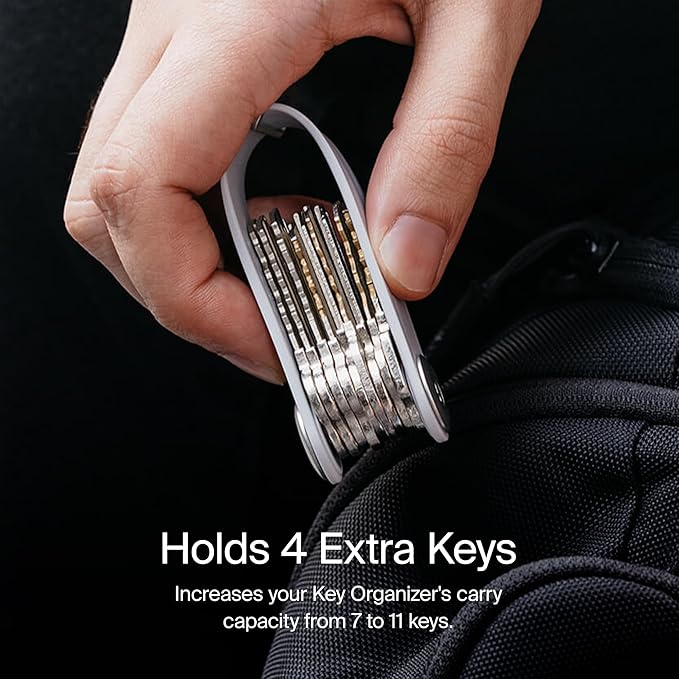 Orbitkey Extension Post for Key Organizer, Add On | Durable Stainless Steel, Easy to Install, Slim Design | Expands Key Organizer to Hold 4 Extra Keys