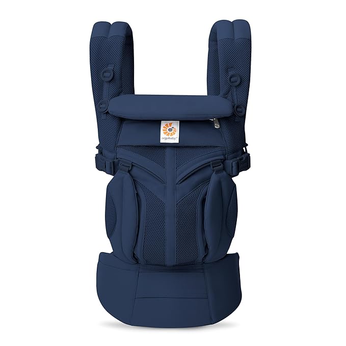 Ergobaby Omni Classic (formerly OMNI 360) All-Position Baby Carrier for Newborn to Toddler with Lumbar Support and Cool Air Mesh, 7-45 Pounds, Midnight Blue, One Size