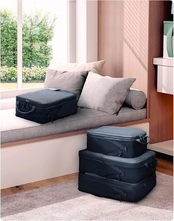ECOHUB 4 Set /6 Set Packing Cubes for Travel Durable Suitcase Organizer Bags Set with Personalized Tag Various Sizes Travel Essentials Traveling Accessories for Luggage Machine Washable