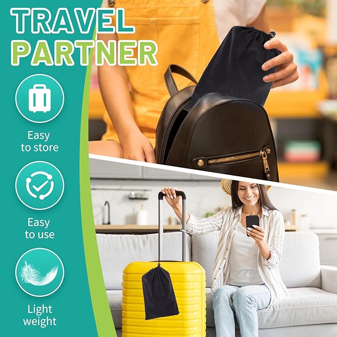 Lefeke Airplane Foot Hammock, Adjustable Foot Hammock for Plane Travel with 2 Straps, Plane Foot Rest with Support Plate, Foot Swing Airplane Travel Essentials