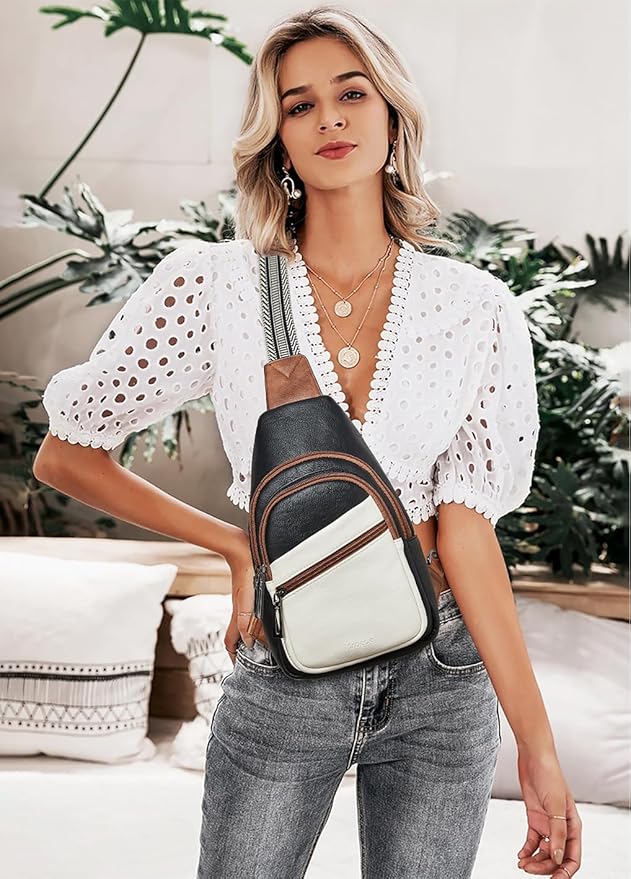 Sling Bag Crossbody Bags for Women Small Cross Body Bag Fanny Packs Chest Sling Purse for Daily Travel Leisure Sport