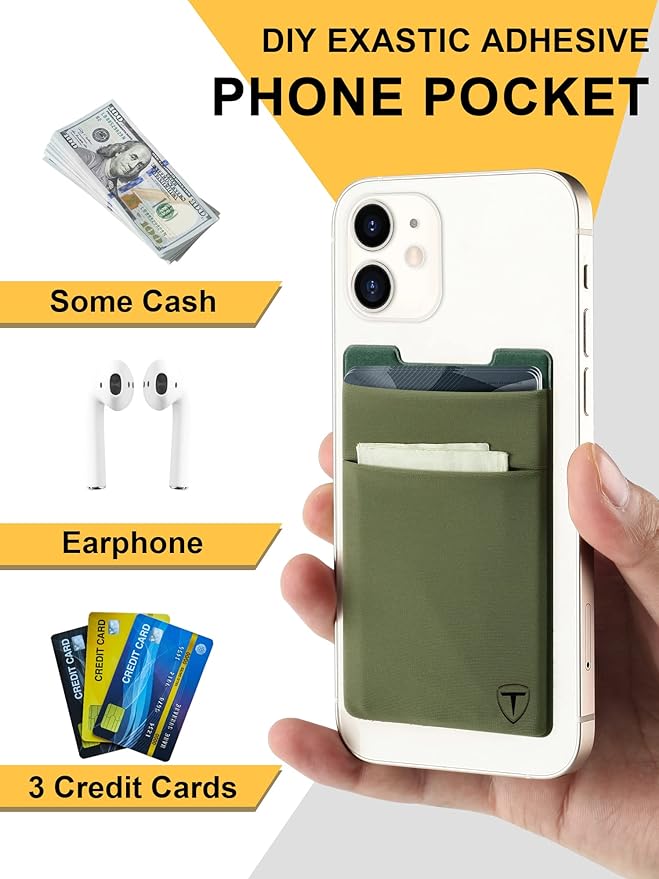 Slim Wallet for Men,Pop Up Credit Card Wallet Aluminum Minimalist RFID Blocking Smart Card Holder with Cash Slot for Front Pocket,6-12 Card Capacity, Green