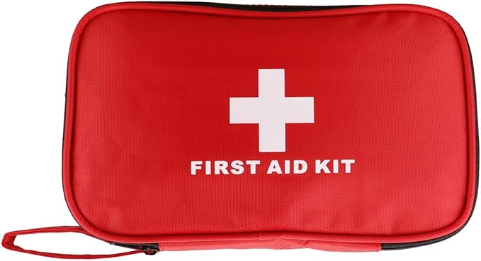 AOUTACC Compact First Aid Empty Pouch,Nylon Lightweight First Aid Bag for Emergency at Home, Office, Car, Outdoors, Boat, Camping, Hiking(Bag Only)