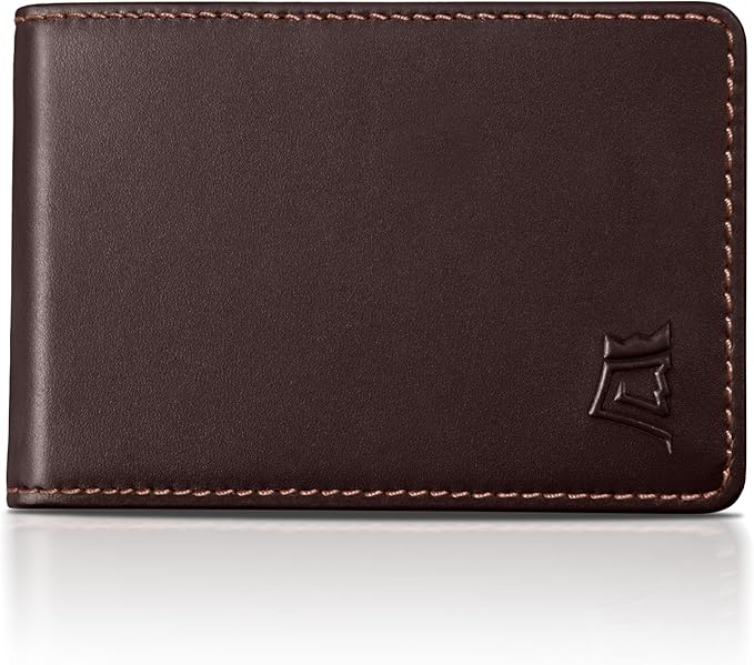 Kings Loot Wallet for Men | Customized Minimalist Slim RFID Blocking Leather Design with Cash Pocket & Card Pull Strap | Holds 1-15 Cards | Stylish & Durable Wallets