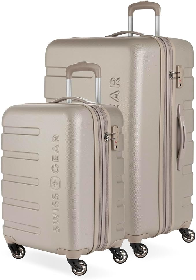 SwissGear 7366 Hardside Expandable Luggage with Spinner Wheels, Sand, 2-Piece Set (19/27)
