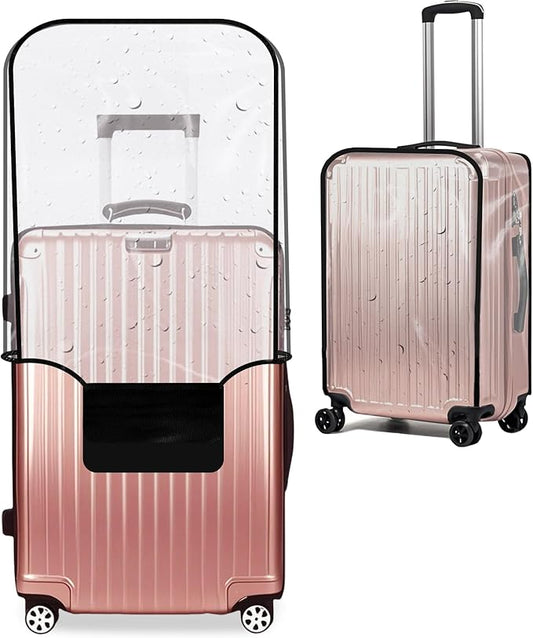 28-inch Luggage Cover Protector Clear PVC Waterproof Suitcase Covers, Travel Luggage sleeves protective Tsa Approved