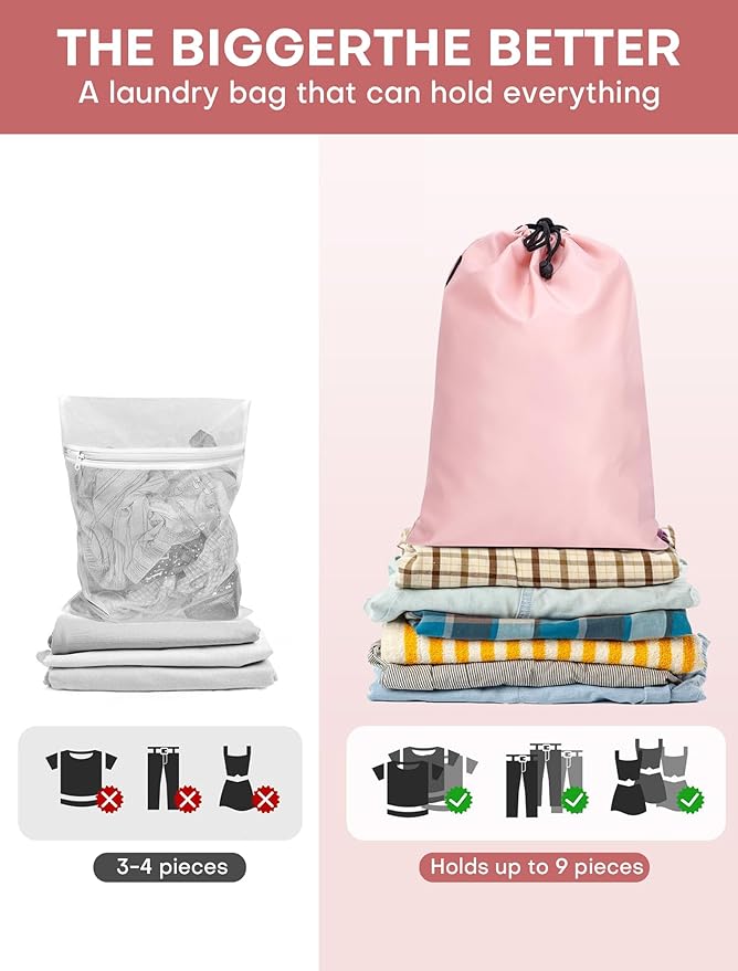 6 PCS Set Compression Packing Cubes for Travel, Lightweight Packing Organizer Bags Travel Essentials for Carry On, Suitcase, Home Closet - Pink
