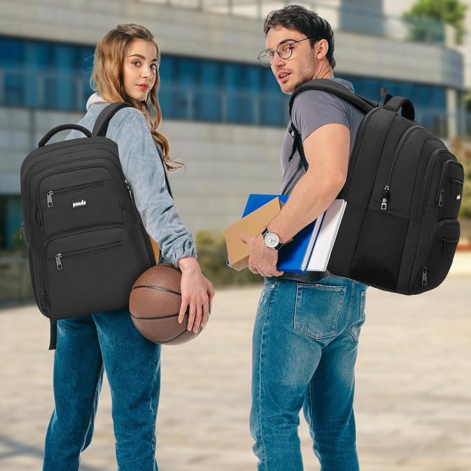 Paude Laptop Backpack,School Backpack Large Bookbag with USB for High School College Students Office Business,Waterproof
