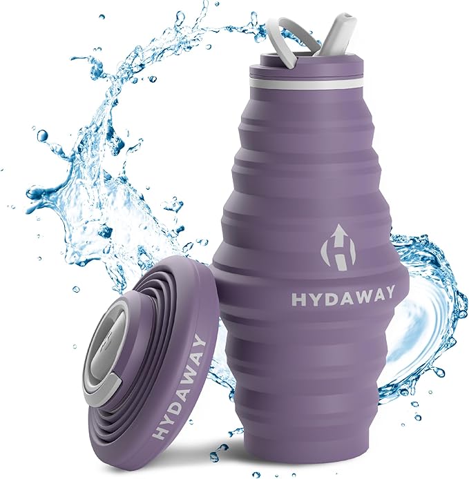 HYDAWAY 25oz Collapsible Water Bottle - BPA-Free, Leakproof, Lightweight, and Space-Saving - Perfect for Hiking, Travel, and All-Day Hydration