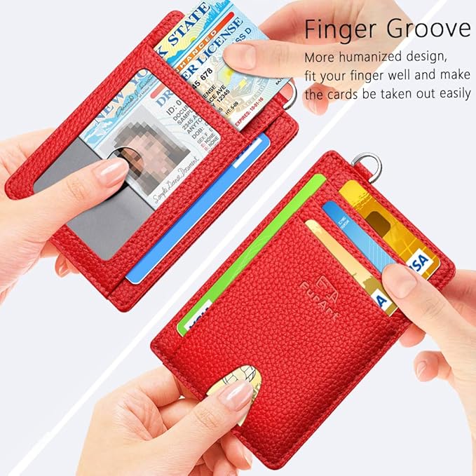 FurArt Slim Minimalist Wallet, Front Pocket Wallets, RFID Blocking, Credit Card Holder for Men & Women