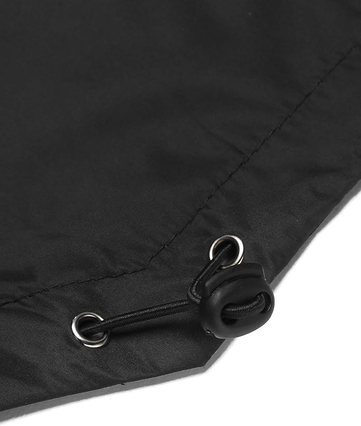 COOFANDY Men's Long Raincoat Ligtweight Rain Jacket Waterproof Outdoor Jackets with Hood
