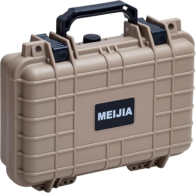 MEIJIA Portable All Weather Waterproof Protective Hard Case, Small Camera Case,Dry Case with Customizable Foam,Fit Use of Drones, Camera,Equipments, 11.65 ”x8.35”x3.78”