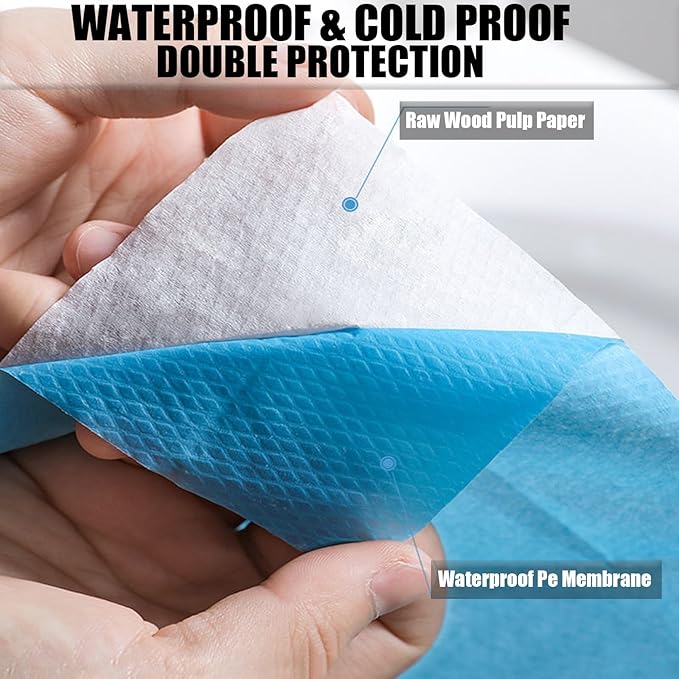 80 Pack Toilet Seat Covers Disposable 16x24 Inch XL Portable Toilet Liners Travel Seat Cover for Outdoors,Hotel, Hospital, Travel, Public Toilet Seat Cover (80pack, BLUE)
