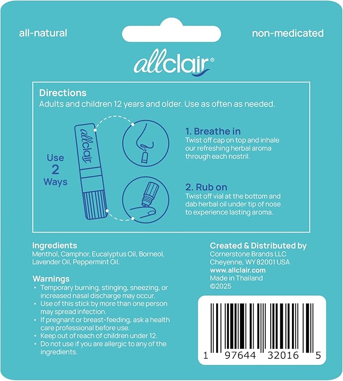 Nausea Relief Inhaler - Take Control of Motion Sickness, Morning Sickness, Medication, Stress - Fast, Natural, Drug-Free, Non-Drowsy & Portable Travel Essential - Pack of 2 Inhalers