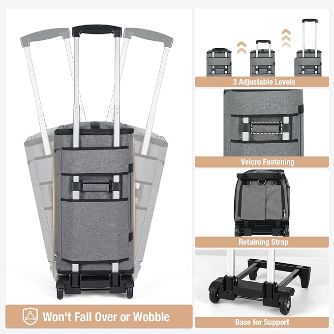 Garment Bags with Wheels, Garment Convertible Weekender Bags, Large Garment Bags for Travel, Duffle Luggage Bag Garment Bag(Grey)