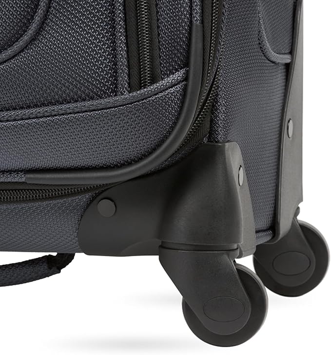 SwissGear Sion Softside Expandable Luggage, Dark Grey, Carry-On 21-Inch