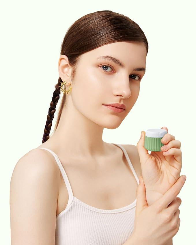 Travel Containers for Toiletries 4 Pack, TSA Approved Travel Size Toiletries, With Clear Bag Leak Proof Silicone Jars, Creams Jars Carrying Small Items