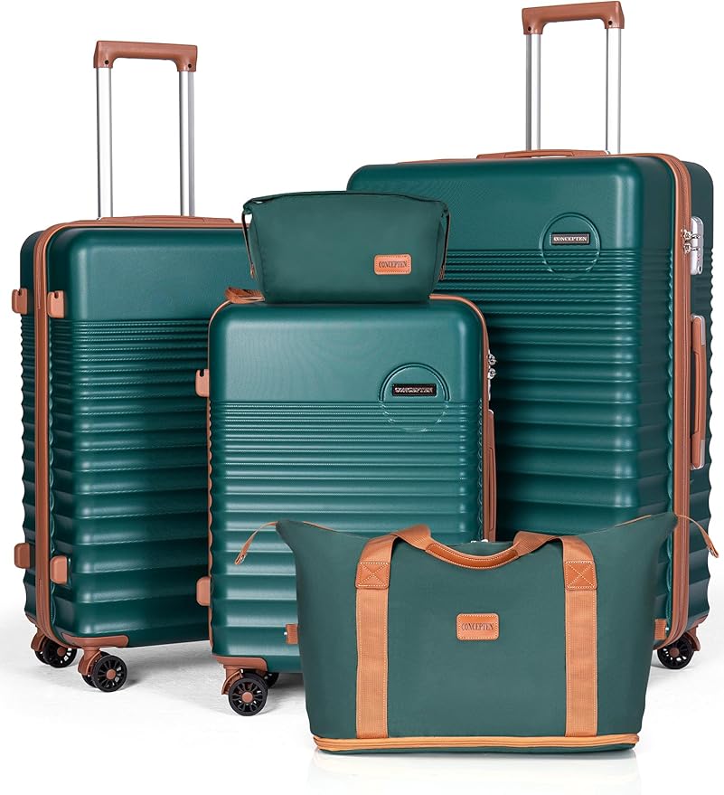 Luggage Sets 5 Piece, Suitcases with Wheels, Hardshell Suitcase Set, ABS Carry on Luggage Set with TSA Lock, Travel Luggage