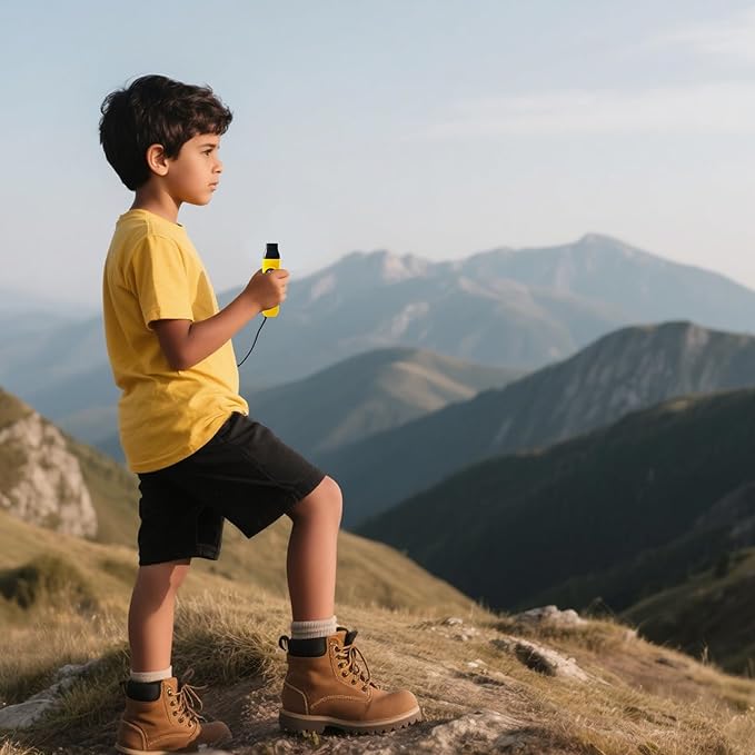 Emergency Survival Safety Whistle，Whistle for Kids with Lanyard,Compass,Thermometer,Ideal for Kayaking, Boating, Hiking, Camping, Climbing