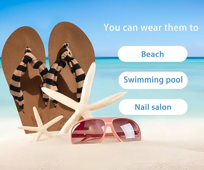 KuaiLu Flip Flops for Women with Arch Support Yoga Mat Comfortable Summer Beach Walking Thong Cushion Sandals Slip On Indoor Outdoor