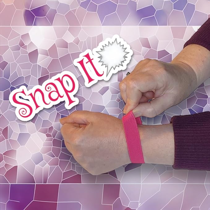 AcuBalance Motion Sickness Bracelets – Comfortable Waterproof Acupressure Band for Natural Nausea Relief, Ideal for Travel (Pair), Pink (XLarge 9)