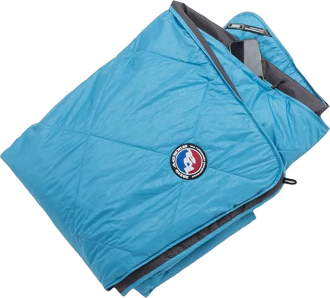 Big Agnes Why Not Picnic Blanket, 55x85 - Waterproof Outdoor Blanket with Insulation, Hidden Pocket & Stuff Sack for Camping, Beach, & Concerts
