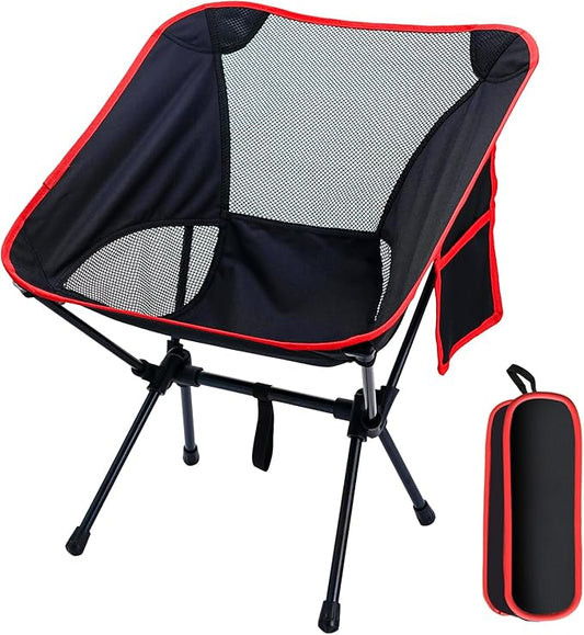 Backpacking Chair, Camping Chairs for Adults, Foldable Portable Chair for Outside Camp Sports Beach Travel Hiking