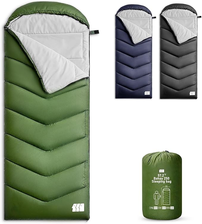 Sleeping Bags for Adults Cold Weather,Portable, Waterproof,Lightweight Camping Sleeping Bag for Tall Girls Boys with Compression Sack for Warm Camping, Hiking, Outdoor & Indoor