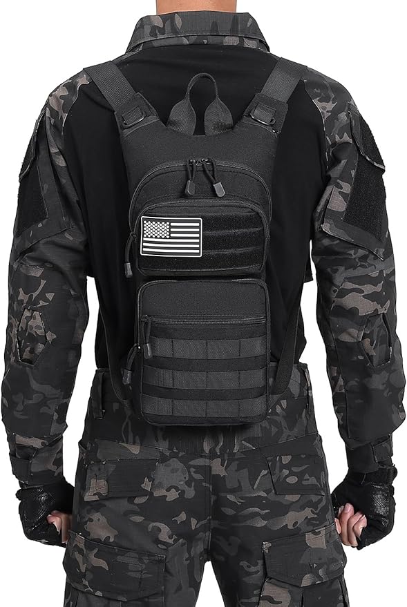 ATBP Insulated Water Hydration Pack Bag with 3L TPU Bladder Tactical Molle Hydration Backpack for Hiking Cycling Running