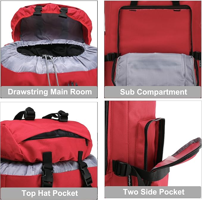 Hiking Backpack for Men 70L/100L Camping Backpack Military Rucksack Molle 3 Days Assault Pack for Climbing