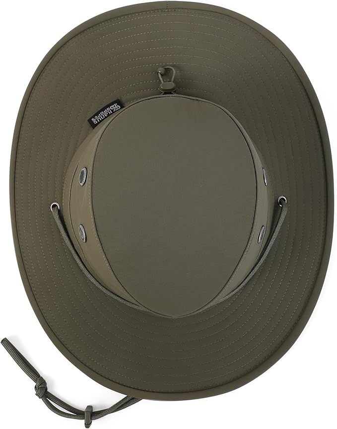 Sanford Safari Hat for Men and Women, Wide Brim Sun Hat, Water-Resistant, Floatable, Packable, UV Protection Fishing Hat