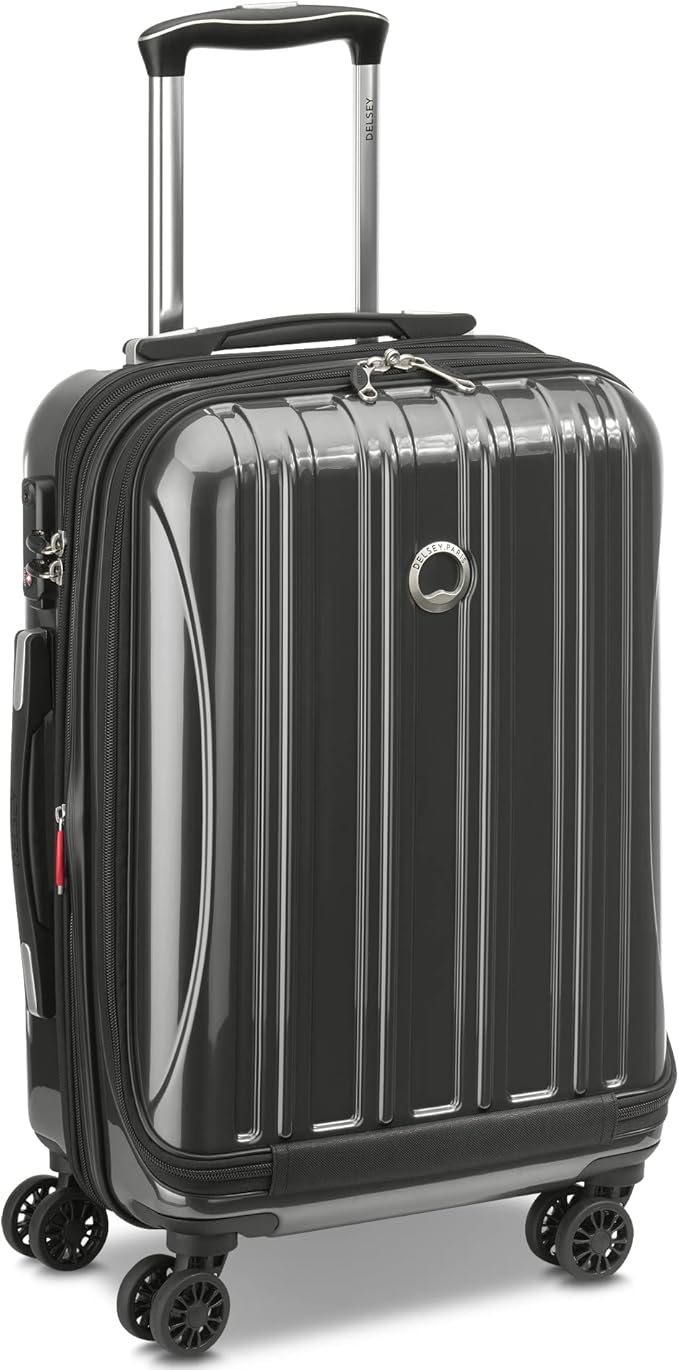 Delsey Luggage Aero 2 Piece Set (19"/29") Spinner Suitcase (Charcoal)