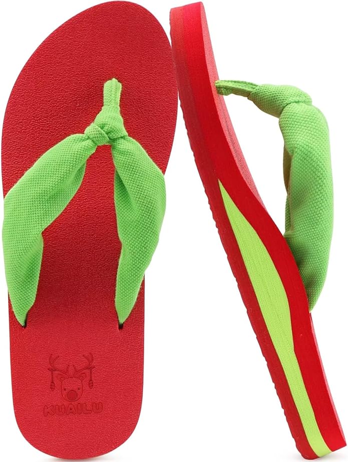 KuaiLu Flip Flops for Women with Arch Support Yoga Mat Comfortable Summer Beach Walking Thong Cushion Sandals Slip On Indoor Outdoor
