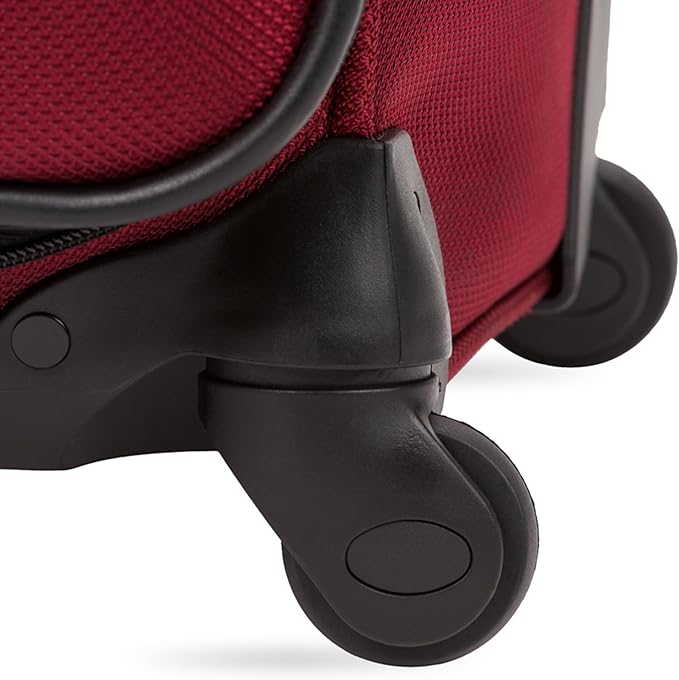 SwissGear Sion Softside Expandable Roller Luggage, Burgundy, 3-Piece Set (21/25/29)