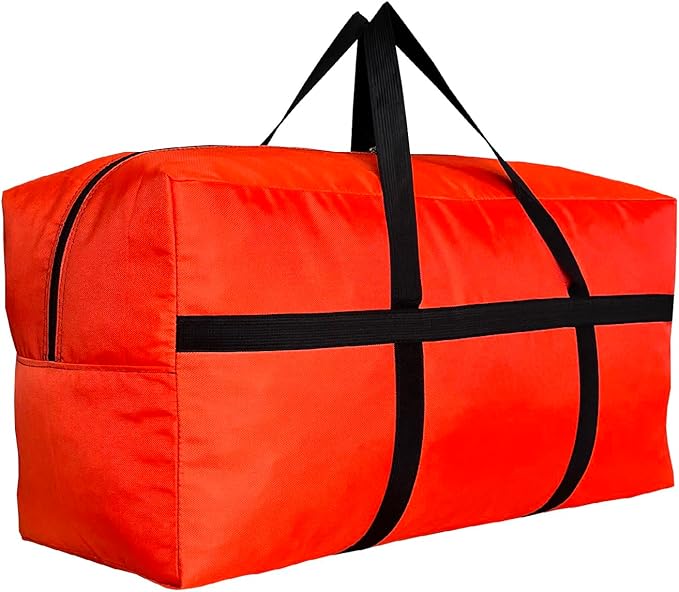 Extra Large Storage Duffle Bag with Zippers and Handles, Big Foldable Duffle Bag for Travel