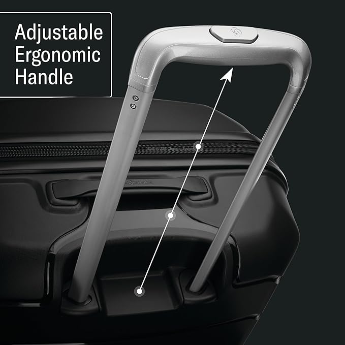 Samsonite Freeform Hardside Carry-On Luggage with Spinner Wheels - Hardshell Suitcase - TSA, Airline-Approved - Expandable Hard Shell, Smooth Rolling Wheels for Lightweight Travel - Light Grey
