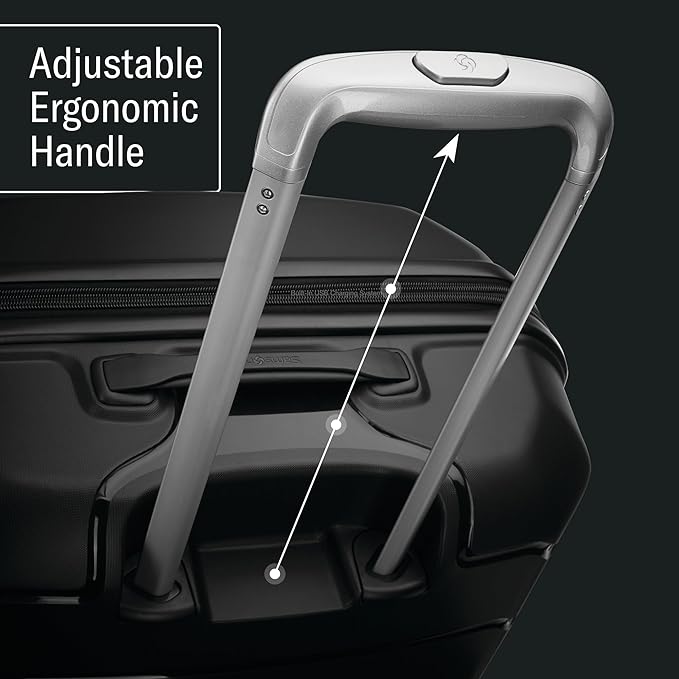 Samsonite Freeform 24-Inch Medium Luggage with Dual 360° Spinner Wheels - Checked Suitcase - TSA Lock, Airline-Approved - Lightweight Durable Polypropylene Expandable Hardshell - Navy