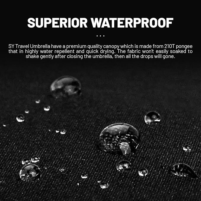 SY COMPACT Travel Umbrella Windproof Automatic Umbrellas Small Compact UV Sun Protection Factory Outlet Umbrella