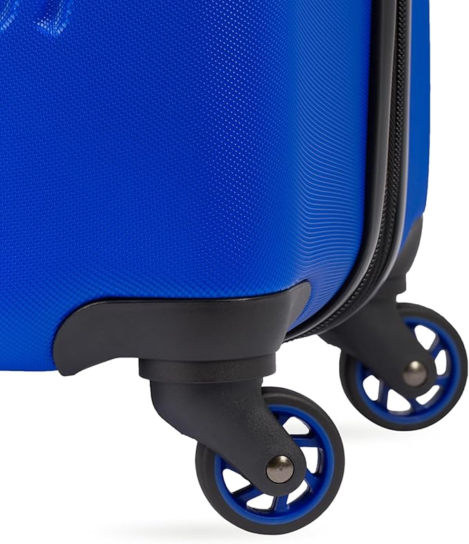 SwissGear 7366 Hardside Expandable Luggage with Spinner Wheels, Cobalt, Checked-Large 27-Inch