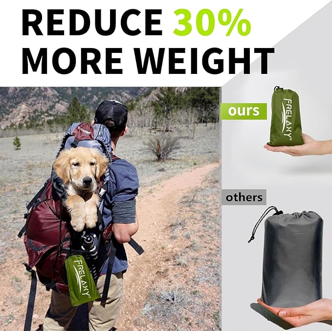 Frelaxy Tent Footprint, Waterproof Camping Tarp, Durable Tent Floor to Elevate Your Camping, Hiking, Backpacking, Hammock, Beach Experience