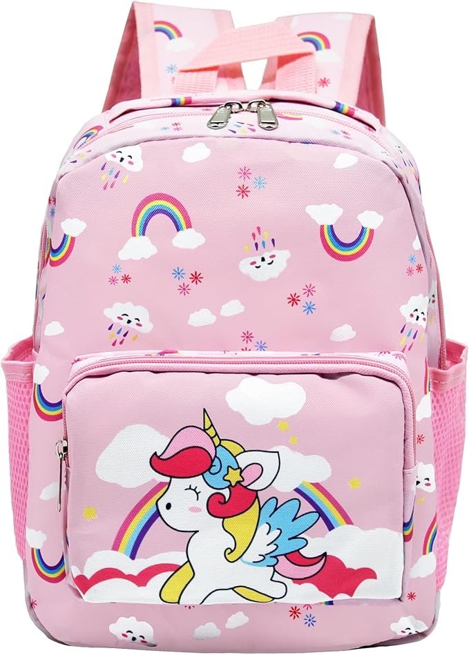 POWOFUN13 inch Kids Toddler Preschool Travel Backpack Cute Cartoon Backpack For Girls Boys Baby